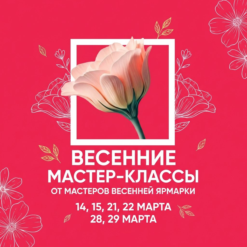Мастер классы весь МАРТ!
